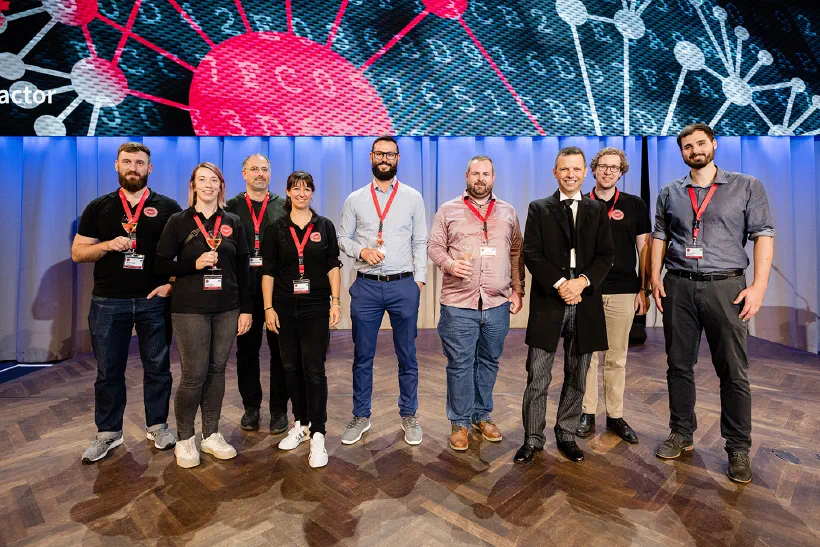 The organizational team of Swiss Cyber Storm 2023 (President Bernhard Tellenbach missing, since he attended the ECSC finals in Norway)